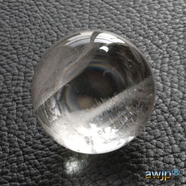 レインボー水晶丸玉・天然水晶丸玉(玉-球) 46ミリ玉Q-08-08
