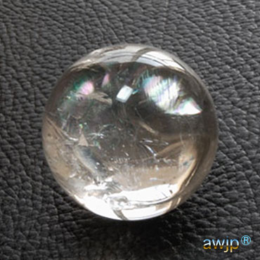 レインボー水晶丸玉・天然水晶丸玉(玉-球) 46.5ミリ玉 Q-08-9