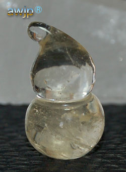 水晶(針水晶) 瓢箪 (ひょうたん) Q-15-13