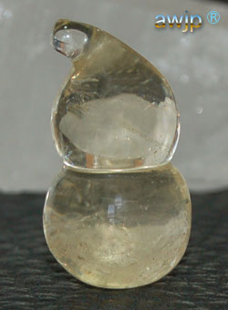 水晶(黄水晶) 瓢箪 (ひょうたん) Q-15-15