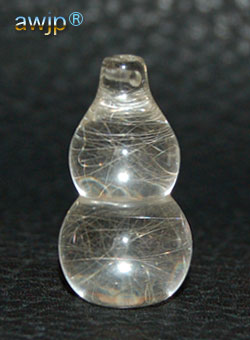 水晶(針水晶) 瓢箪 (ひょうたん) Q-15-4