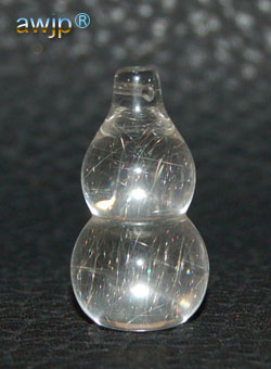水晶(針水晶) 瓢箪 (ひょうたん) Q-15-6