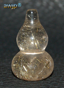 水晶(針水晶) 瓢箪 (ひょうたん) Q-15-9